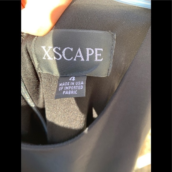 Xscape floral fit and flare dress - Picture 3 of 4